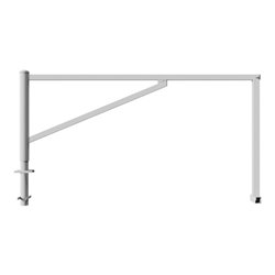 Schake Drehschranke 2,50m, für Vorhangschloss Drehpfosten: Ø 102mm, Schrankenarm: 60x40mm inkl. 2 Auflagepfosten, zum Einbetonie