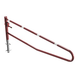 Schake Gatterschranke drehbar 3,00m + Dreikantverschluß Drehpfosten: Ø 102mm, Schrankenarm: Ø 60mm zum Einbetonieren, beschichte