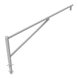 Schake Drehschranke 3,00m + Profilzylinder Drehpfosten: Ø 102mm, Schrankenarm: 60x40mm inkl. 2 Auflagepfosten, zum Einbetonieren