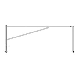 Schake Drehschranke 3,50m + Dreikantverschluß Drehpfosten: Ø 102mm, Schrankenarm: 60x40mm inkl. 2 Auflagepfosten, zum Einbetonie