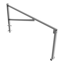 Schake Drehschranke 2,50m + Profilzylinder Drehpfosten: Ø 102mm, Schrankenarm: 60x40mm inkl. 2 Auflagepfosten, zum Einbetonieren