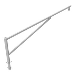 Schake Drehschranke 3,50m + Profilzylinder Drehpfosten: Ø 102mm, Schrankenarm: 60x40mm inkl. 2 Auflagepfosten, zum Einbetonieren