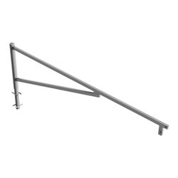 Schake Drehschranke 3,50m + Profilzylinder Drehpfosten: Ø 102mm, Schrankenarm: 60x40mm inkl. 2 Auflagepfosten, zum Einbetonieren