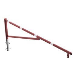 Schake Drehschranke 3,00m + Profilzylinder Drehpfosten: Ø 102mm, Schrankenarm: 60x40mm inkl. 2 Auflagepfosten, zum Einbetonieren