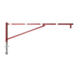 Schake Drehschranke 3,00m + Profilzylinder Drehpfosten: Ø 102mm, Schrankenarm: 60x40mm inkl. 2 Auflagepfosten, zum Einbetonieren