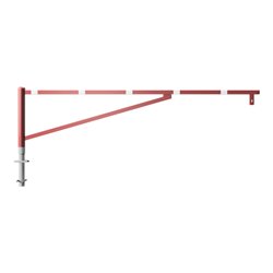 Schake Drehschranke 3,50m + Profilzylinder Drehpfosten: Ø 102mm, Schrankenarm: 60x40mm inkl. 2 Auflagepfosten, zum Einbetonieren