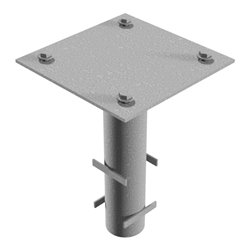 Schake Bodenhülse für Hauptstütze der Wegeschranke Typ 415 inkl. 4 Schrauben