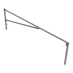 Schake Drehschranke 4,50m + Profilzylinder Drehpfosten: Ø 102mm, Schrankenarm: 60x40mm inkl. 2 Auflagepfosten, zum Einbetonieren