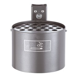 Schake Rundascher zur Wand, + Pfostenbefestigung + Schiene, Schlüssel, Aufkleber, 4L, Ø 200mm, +, beschichtet, + Standpfosten Ø 