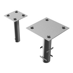 Schake Satz Bodenhülse für Haupt, Auflagepfosten der Wegeschranke Typ 415 inkl. Schrauben