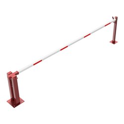 Schake Wegeschranken 4m + fester Auflagestütze Stahlkonstruktion 120x80mm