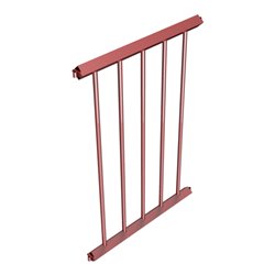 Schake Schutzzaun, Gitter 750mm rot, beschichtet
