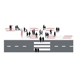 Schake Mittelpfosten weiß, beschichtet