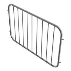 Schake Zaunfeld, Element, Ø33,7mm + Ø 16mm Füllstäben, angeschweißten Verbindungslaschen Achsabstand: 1500mm Höhe 900mm, feuerve