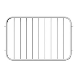 Schake Zaunfeld, Element, Ø33,7mm + Ø 16mm Füllstäben, angeschweißten Verbindungslaschen Achsabstand: 1500mm Höhe 900mm, feuerve