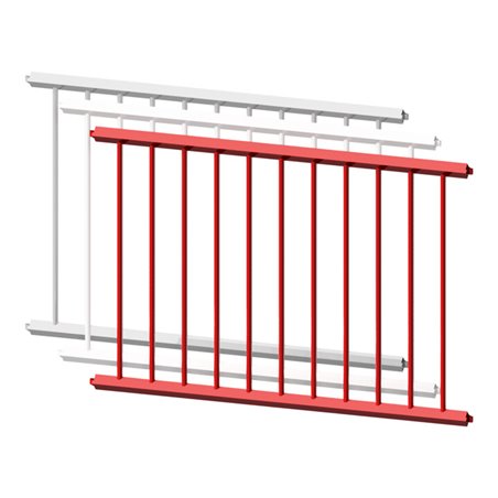 Schake Schutzzaun, Gitter 2000mm rot, beschichtet