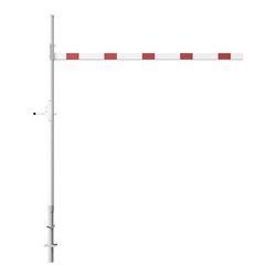 Schake Höhenbegrenzer 3000 mm zum Einbetonieren + Vorhangschloss, Lichte Weite: 3000 mm