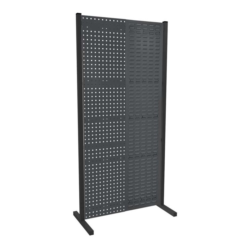 Kappes Trennwand RasterPlan Einzelfeld mit Loch- und Schlitzplatten RAL 7016