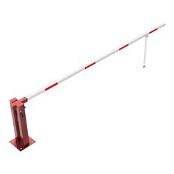 Schake Wegeschranken 4m + Pendelstütze, Dreikantverschluss Stahlkonstruktion 120x80mm