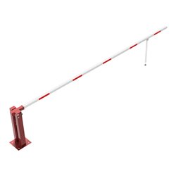 Schake Wegeschranken 5m + Pendelstütze Stahlkonstruktion 120x80mm