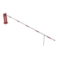 Schake Wegeschranken 5m + Pendelstütze, Dreikantverschluss Stahlkonstruktion 120x80mm