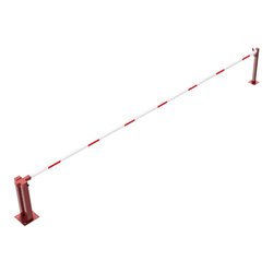 Schake Wegeschranken 7m + fester Auflagestütze Stahlkonstruktion 120x80mm