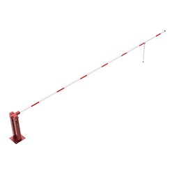 Schake Wegeschranken 7m + Pendelstütze, Dreikantverschluss Stahlkonstruktion 120x80mm