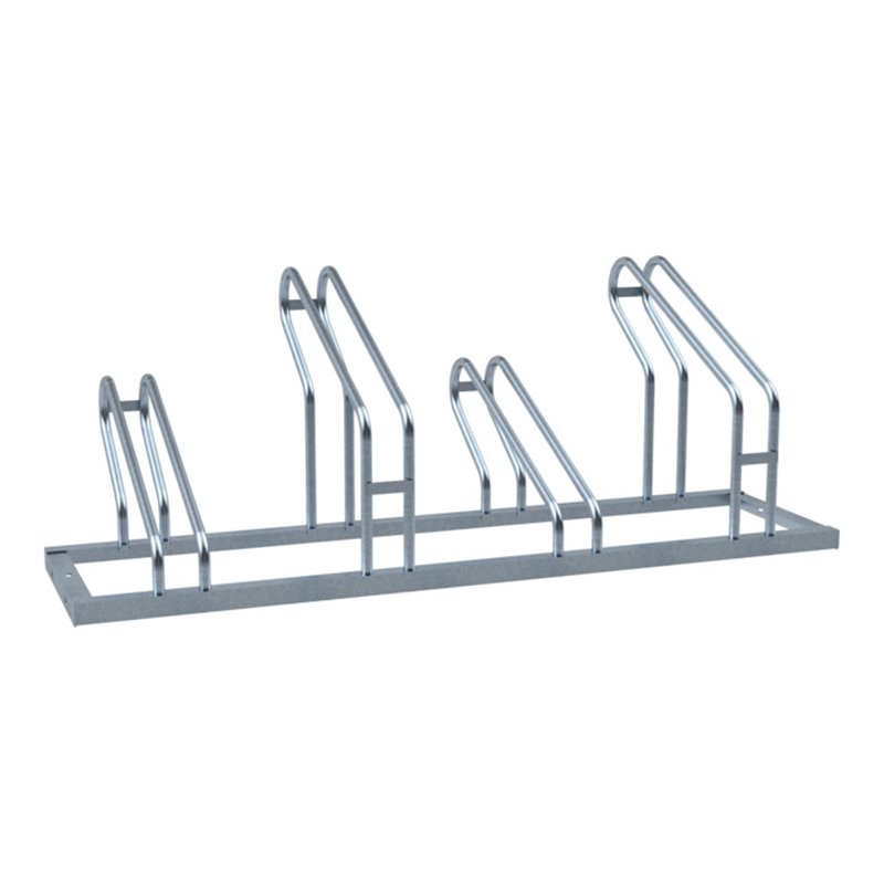 Schake Fahrradständer, Radeinstellung einseitig für 4 Fahrräder