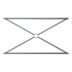 Schake Stadtzaun, Zaunelement, Vierkantrohr 30x30/25x25mm + Stahlkappe, beschichtet, Achsabstand 1000mm,