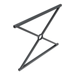 Schake Stadtzaun, Zaunelement, Vierkantrohr 30x30/25x25mm + Stahlkappe, beschichtet, Achsabstand 1000mm,