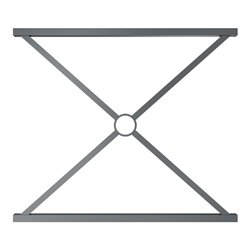 Schake Stadtzaun, Zaunelement, Vierkantrohr 30x30/25x25mm + Stahlkappe, beschichtet, Achsabstand 1000mm,