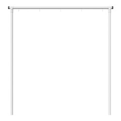 Schake Wäschetrockengerüst Ø60mm, Querstange 2,50m, 5 Haken einseitig, gebogen