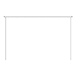 Schake Wäschetrockengerüst Ø48mm, Querstange 4,00m, 8 Haken einseitig, gebogen