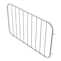 Schake Zaunfeld, Element, Ø33,7mm + Ø 16mm Füllstäben, angeschweißten Verbindungslaschen Achsabstand: 1500mm Höhe 900mm, weiß, b