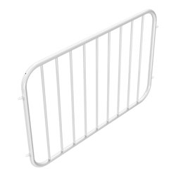 Schake Zaunfeld, Element, Ø33,7mm + Ø 16mm Füllstäben, angeschweißten Verbindungslaschen Achsabstand: 1500mm Höhe 900mm, weiß, b