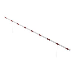 Schake Barriere aus Aluminiumprofil 100x20mm, Gesamtlänge 6000mm, beidseitig reflektierend