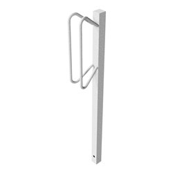 Schake Einzelparker zum Einbetonieren, verzinkt Haltebügel 12 mm Rundstahl, Standrohr 40x40 mm, Höhe 500 mm Überflur