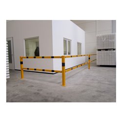 Schake Standpfosten zum Aufdübeln Stahlrohr 70 x 70 mm Endpfosten für Ober- und Knieholm