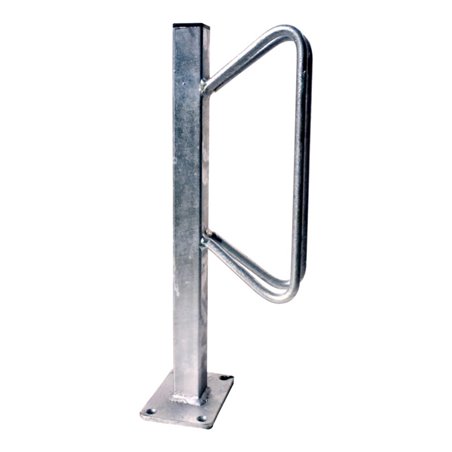 Schake Einzelparker zum Aufdübeln, Haltebügel aus 12 mm Rundstahl, Standrohr 40x40 mm, Höhe 500 mm Überflur