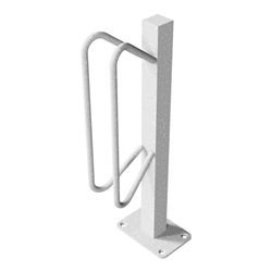 Schake Einzelparker zum Aufdübeln, Haltebügel aus 12 mm Rundstahl, Standrohr 40x40 mm, Höhe 500 mm Überflur