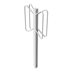 Schake Einzelparker Höhe 500mm Überflur, zweiseitige Einstellung