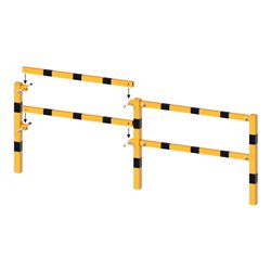 Schake Standpfosten zum Aufdübeln Stahlrohr 70 x 70 mm Mittelpfosten für Ober- und Knieholm