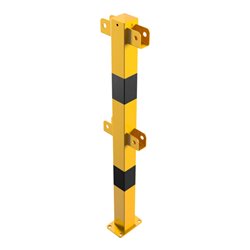 Schake Standpfosten zum Aufdübeln Stahlrohr 70 x 70 mm Mittelpfosten für Ober- und Knieholm