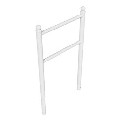 Schake Anlehnbügel Standrohre Ø 60mm, Höhe: 1300mm Querrohre Ø 42mm, Gesamtbreite: 800mm + Kugelkopf, feuerverzinkt