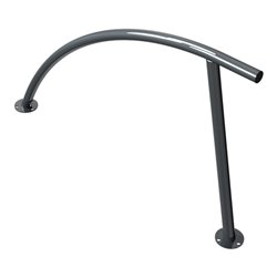 Schake Anlehnbügel zum Aufdübeln Stahlrohr Ø48mm, Gesamtbreite: ca 1400mm Höhe Überflur: ca. 850mm, beschichtet, DB703