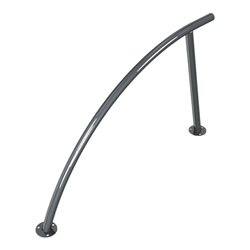 Schake Anlehnbügel zum Aufdübeln Stahlrohr Ø48mm, Gesamtbreite: ca 1400mm Höhe Überflur: ca. 850mm, beschichtet, DB703