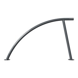 Schake Anlehnbügel zum Aufdübeln Stahlrohr Ø48mm, Gesamtbreite: ca 1400mm Höhe Überflur: ca. 850mm, beschichtet, DB703