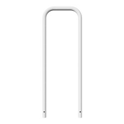 Schake Abweisebügel aus Stahlrohr Ø 48 x 2,5 mm Breite: 500 mm, Höhe: 1400 mm ohne Querholm, zum Einbetonieren