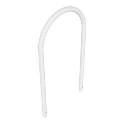 Schake Rundbügel aus Stahlrohr Ø 48 x 2,5 mm Breite: 650 mm, Höhe: 1200 mm ohne Querholm, zum Einbetonieren