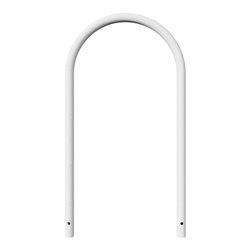 Schake Rundbügel aus Stahlrohr Ø 48 x 2,5 mm Breite: 650 mm, Höhe: 1200 mm ohne Querholm, zum Einbetonieren